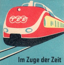 Deutsche Bundesbahn matchbox labels (c. 1957)