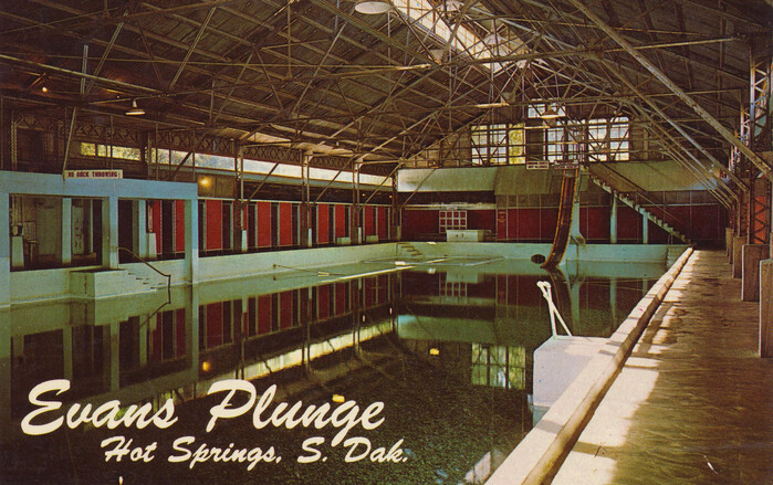 Evans Plunge, Hot Springs, South Dakota postcard