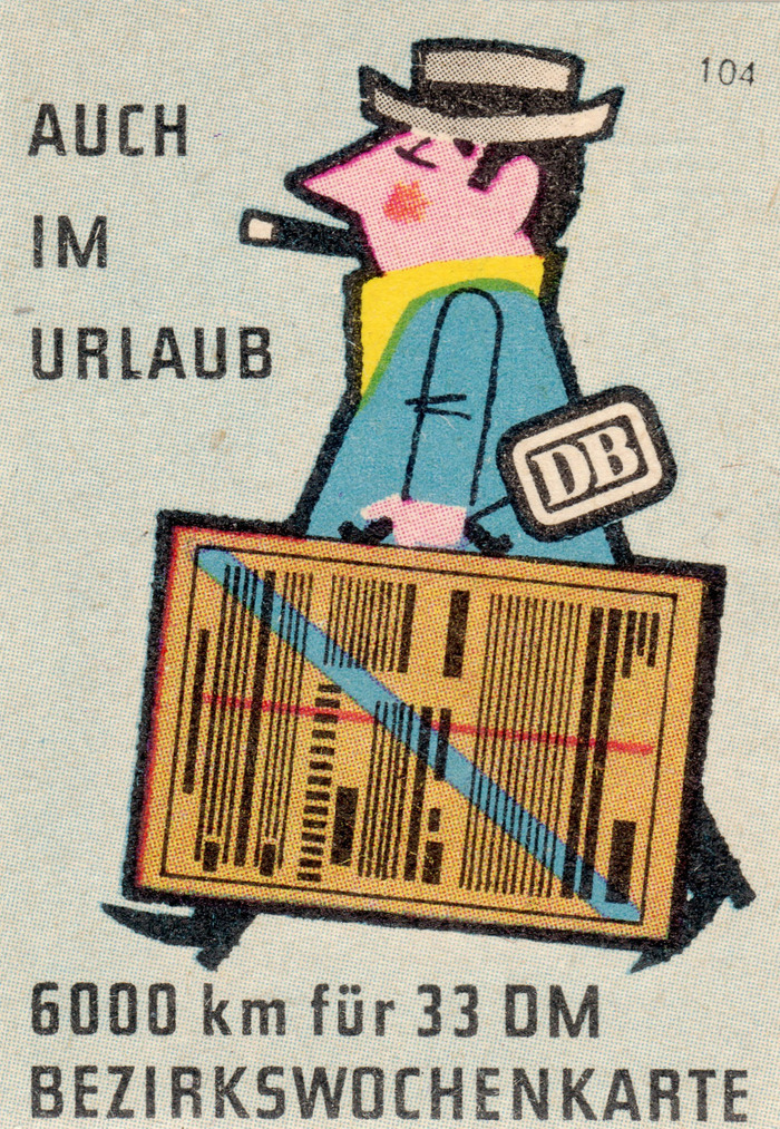 Deutsche Bundesbahn matchbox labels (c. 1957) 2