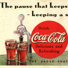 “The pause that keeps you going – keeping a slim figure” Coca-Cola ad