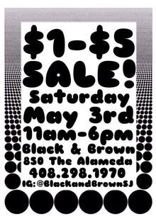 Black & Brown ad: “$1–$5 Sale!”