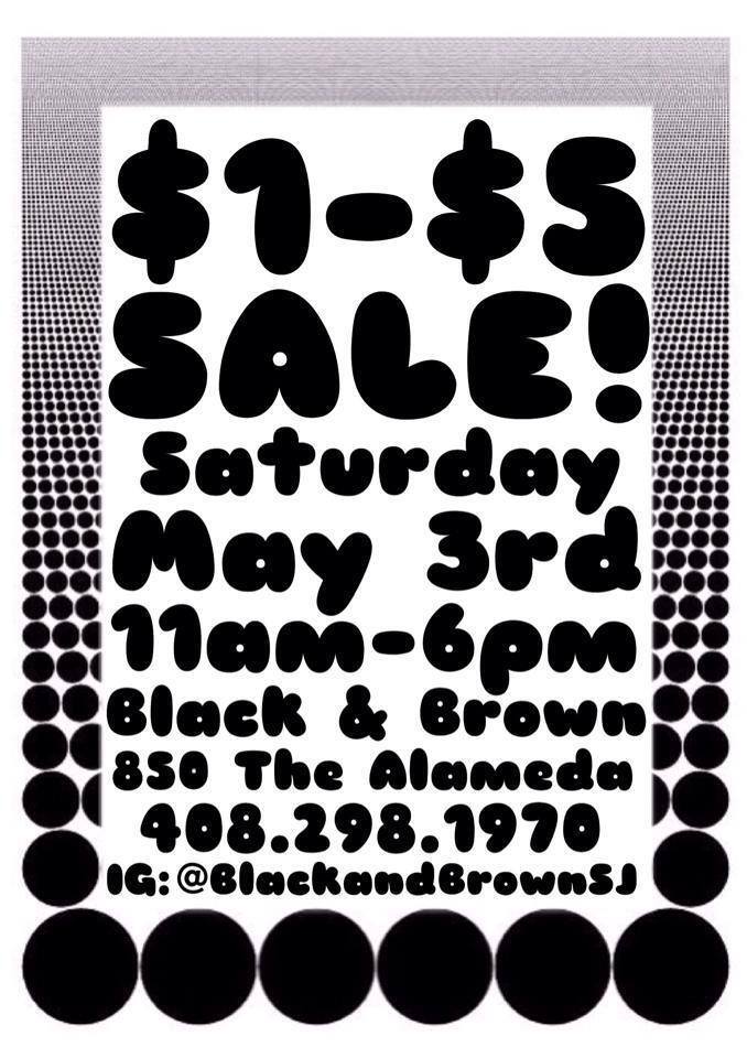 Black & Brown ad: “$1–$5 Sale!”