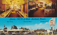 Elmer’s Pancake & Steak House postcard