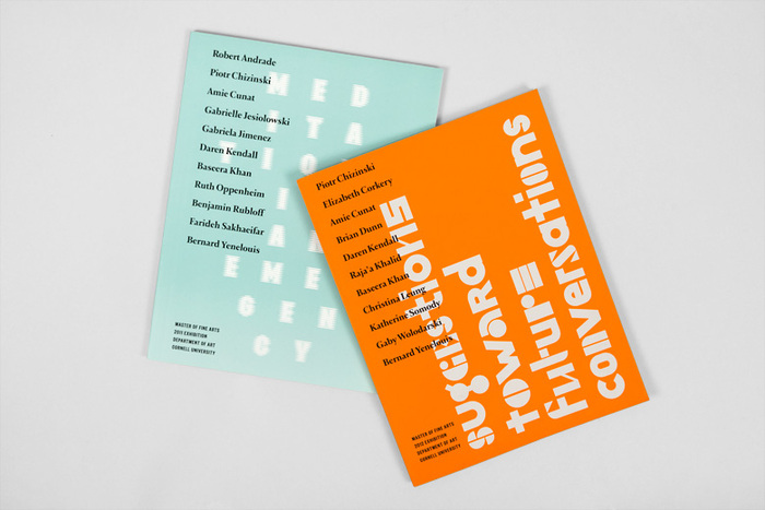 Cornell University MFA exhibition catalogue 2