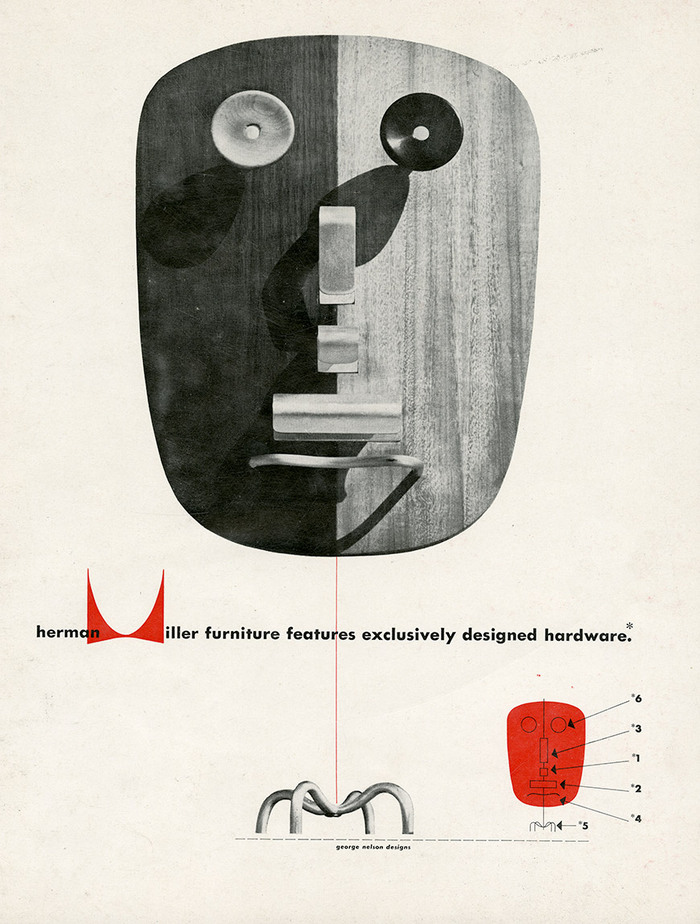 Herman Miller ads for George Nelson Designs, 1948–50 3