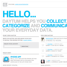 Daytum website and app