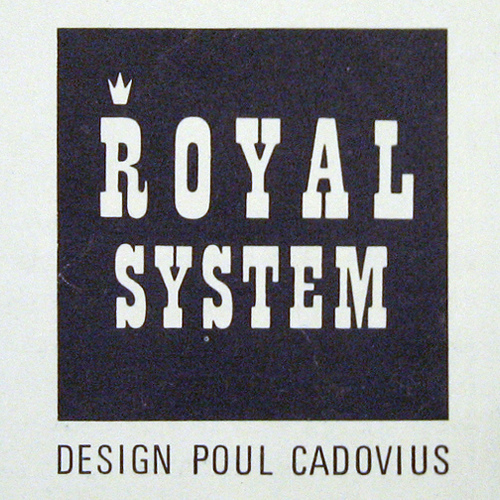 Royal System by Paul Cadovius logo and advertising 1