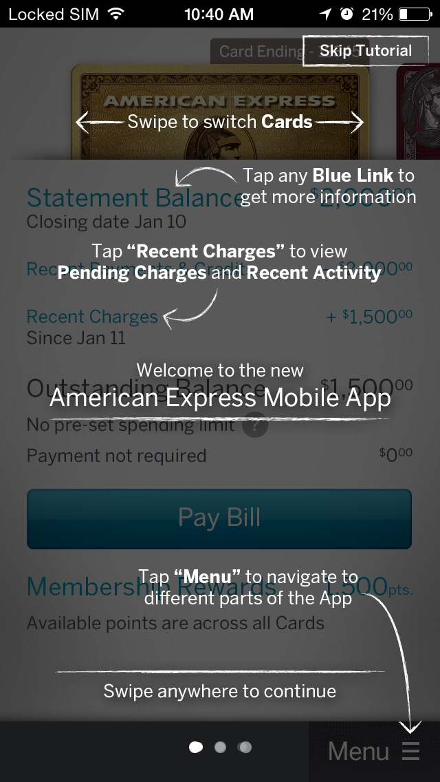 American Express iPhone app 8