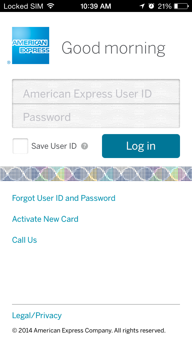 American Express iPhone app 9