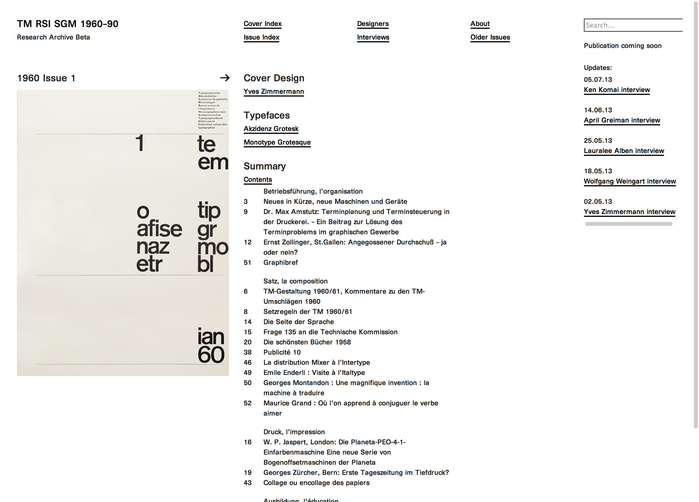 TM Research Archive website 6