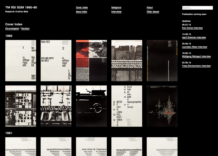 TM Research Archive website 1