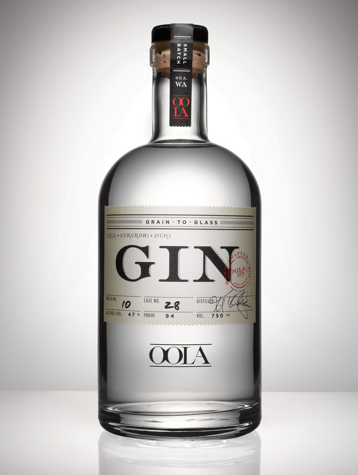 Oola Distillery package design 2
