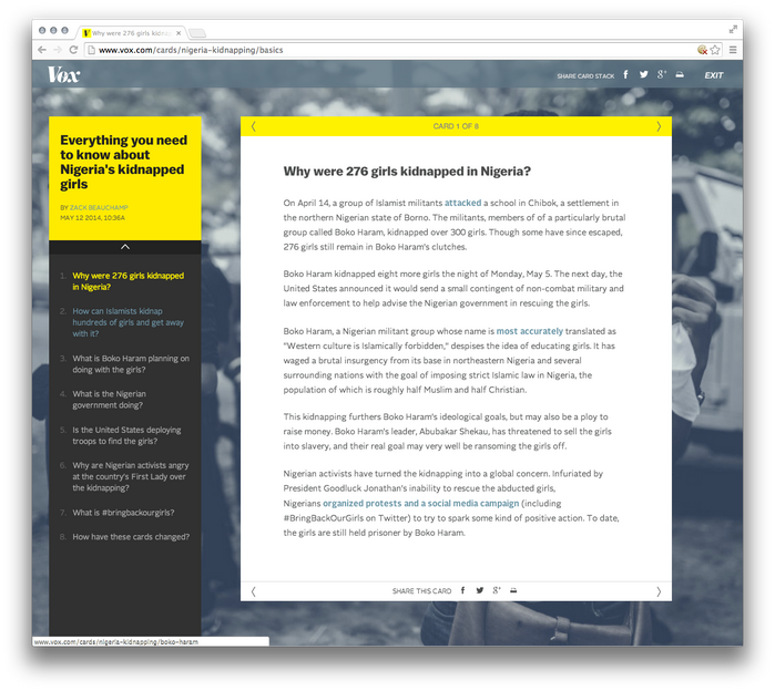 Vox website 2
