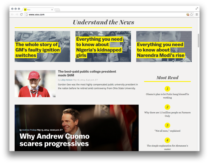 Vox website 3