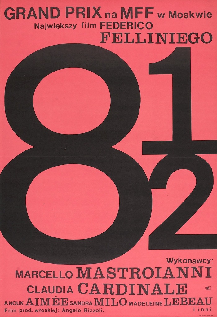 8½ Polish movie poster