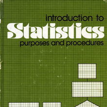 <cite>Introduction to Statistics. Purposes and Procedures</cite>