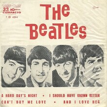 <span>The Beatles</span> – <cite>A Hard Day’s Night</cite> Brazilian EP cover