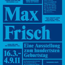 <cite>Max Frisch. Eine Ausstellung zum hundertsten Geburtstag</cite>