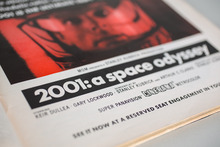 Ad for <cite>2001: A Space Odyssey</cite> in <cite>Playboy</cite> magazine