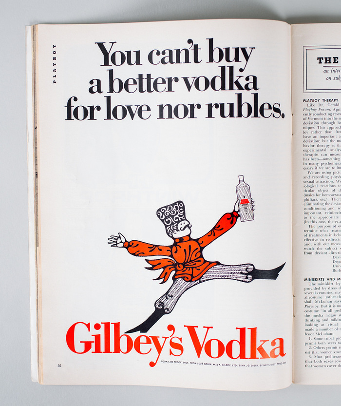 Gilbey’s Vodka ad in Playboy magazine 4