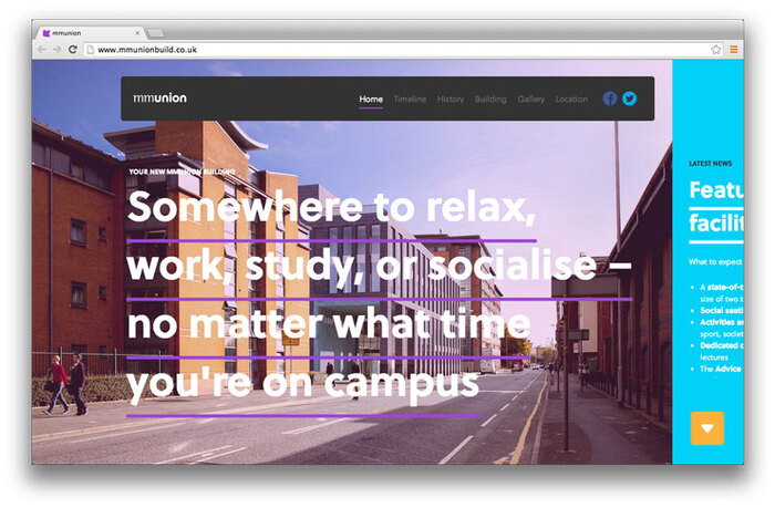 Students’ Union building website 1