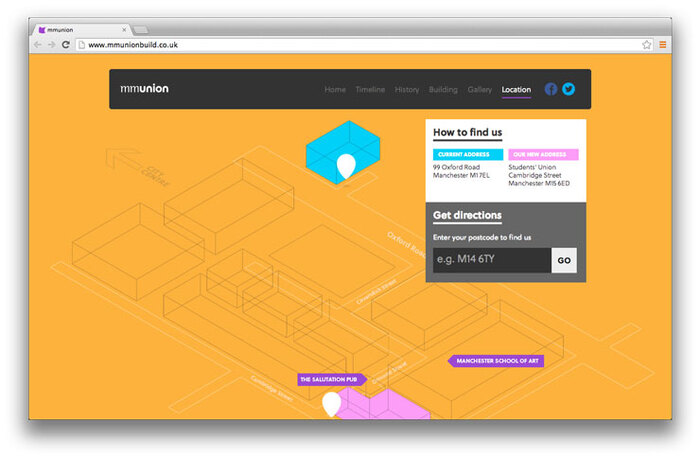 Students’ Union building website 4