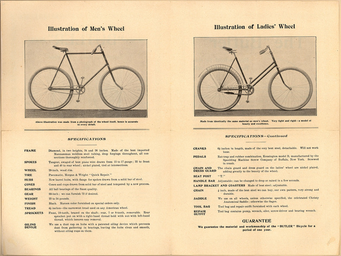 The 1896 Butler Bicycle 2
