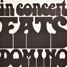 Fats Domino in concert, tour poster 1973