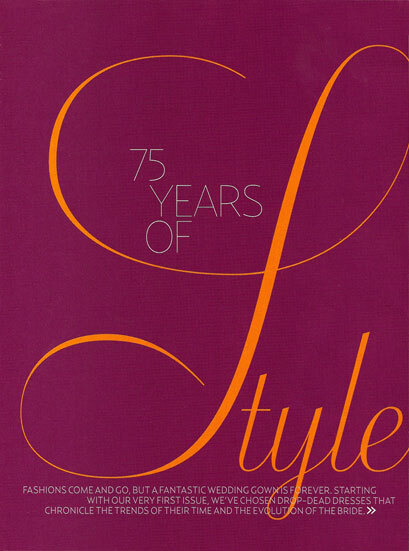 Brides magazine interior pages (2004 redesign) 2