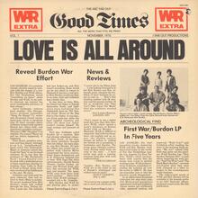 War feat. Eric Burdon – <cite>Love Is All Around </cite>album art