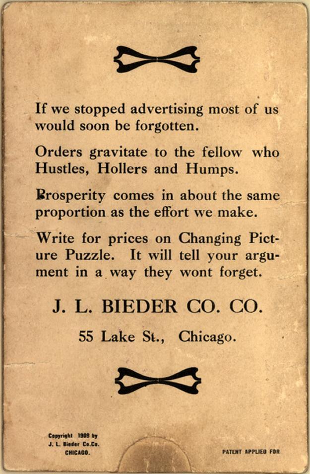 J. L. Bieder Co. “Advertising Novelties” 2