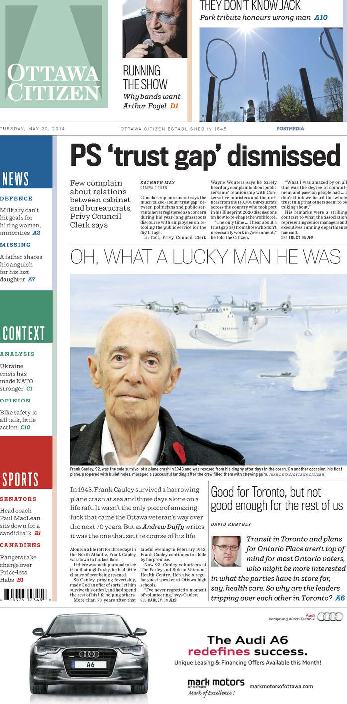 The print edition is far more dynamic than yesterday's, powered by an energetic new type and color palette. This is a newspaper that is "doing print happily," using the broadsheet canvas to display large headlines and photos.