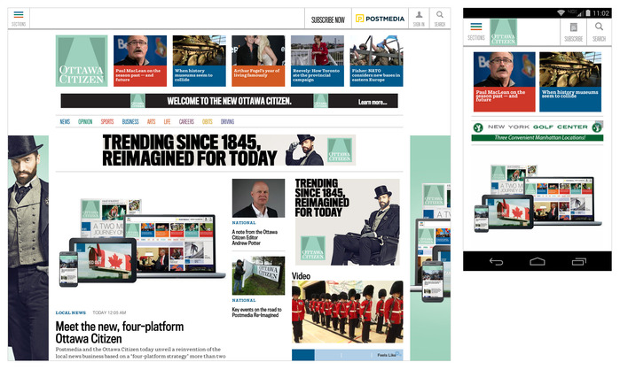 ottawacitizen.com is now responsive, working on every device from smartphone to desktop.