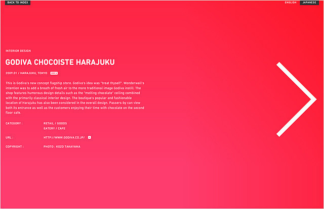 Wonderwall website 4