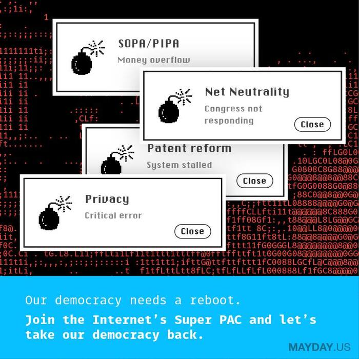 Mayday PAC social media graphics 2