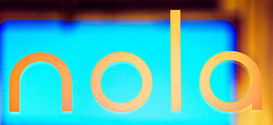Logo on door window.