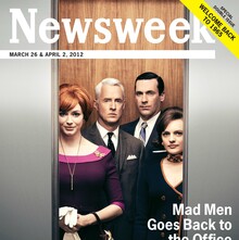 <cite>Newsweek</cite>, Mar 26 & Apr 2, 2012 (Mad Men)