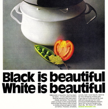 Dansk Købenstyle ad: “Black is beautiful. White is beautiful.”