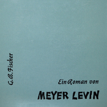 <cite>Zwang</cite> by Meyer Levin, G.B. Fischer