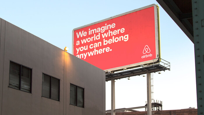Airbnb advertising.