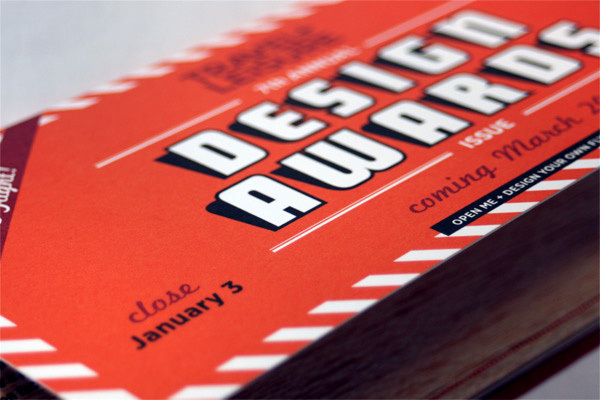 Travel + Leisure Design Awards 2011 mailer 3