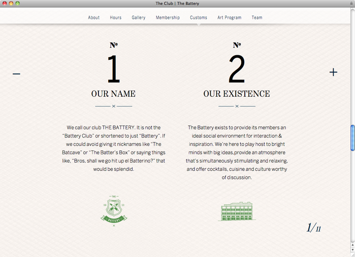 The Battery website 3