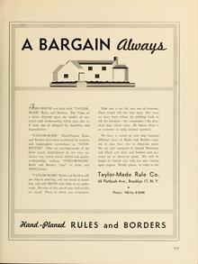 Taylor-Made Rule Co. ad: “A Bargain Always”