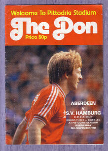 UEFA Aberdeen Programmes