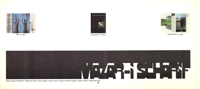 Frankfurter Allgemeine Magazin feature spreads, 1992–93 4