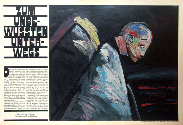 Frankfurter Allgemeine Magazin feature spreads, 1980s 1