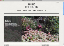 <cite>Pacific Horticulture</cite> website