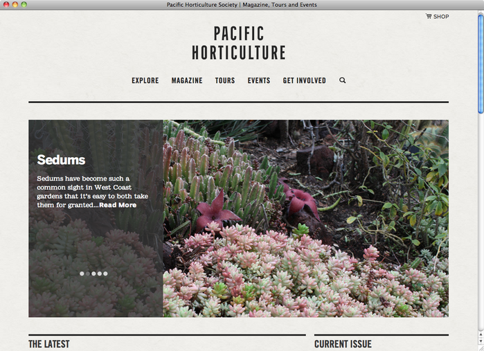 Pacific Horticulture website 1