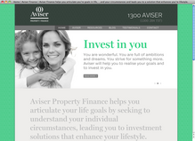 Aviser Property Finance website