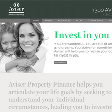 Aviser Property Finance website